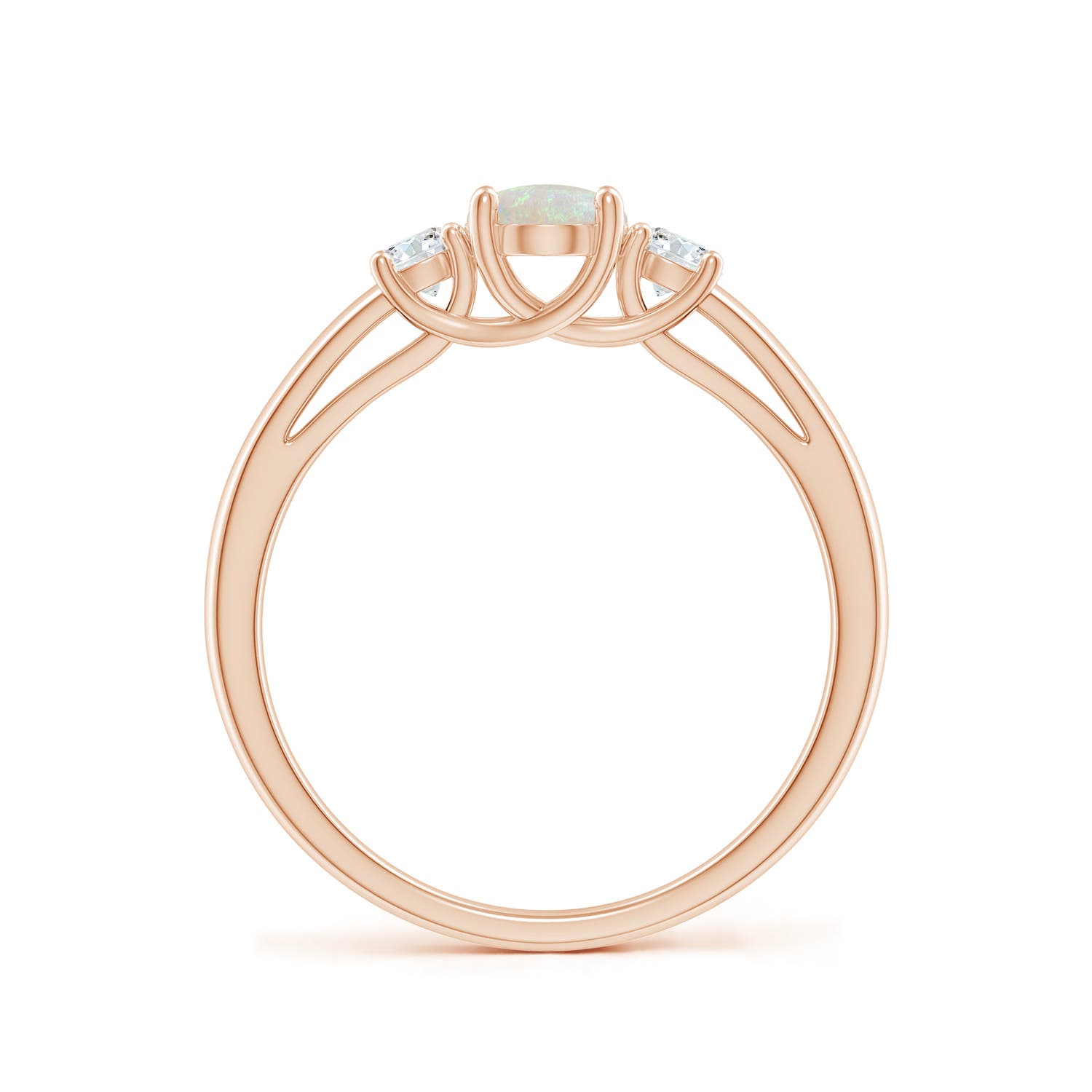 AA - Opal / 0.66 CT / 14 KT Rose Gold