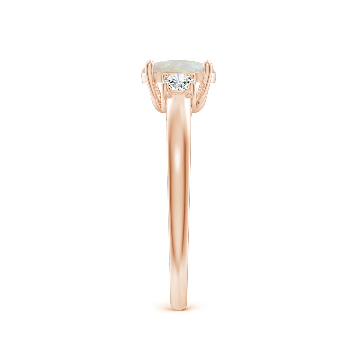 AA - Opal / 0.66 CT / 14 KT Rose Gold