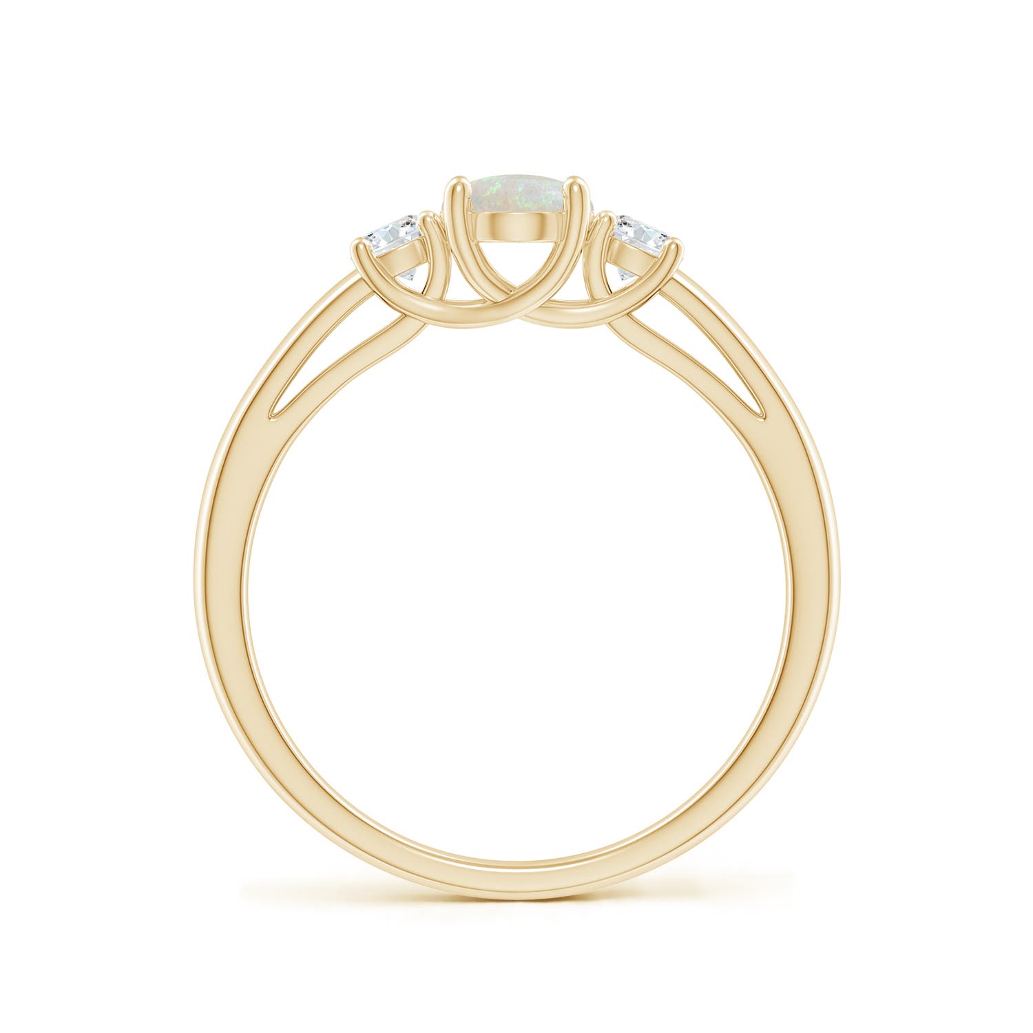 AA - Opal / 0.66 CT / 14 KT Yellow Gold