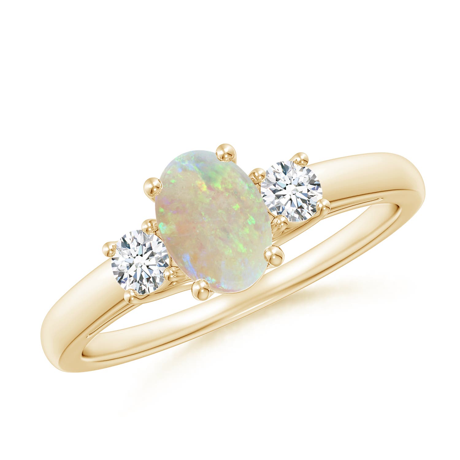 AAA - Opal / 0.66 CT / 14 KT Yellow Gold