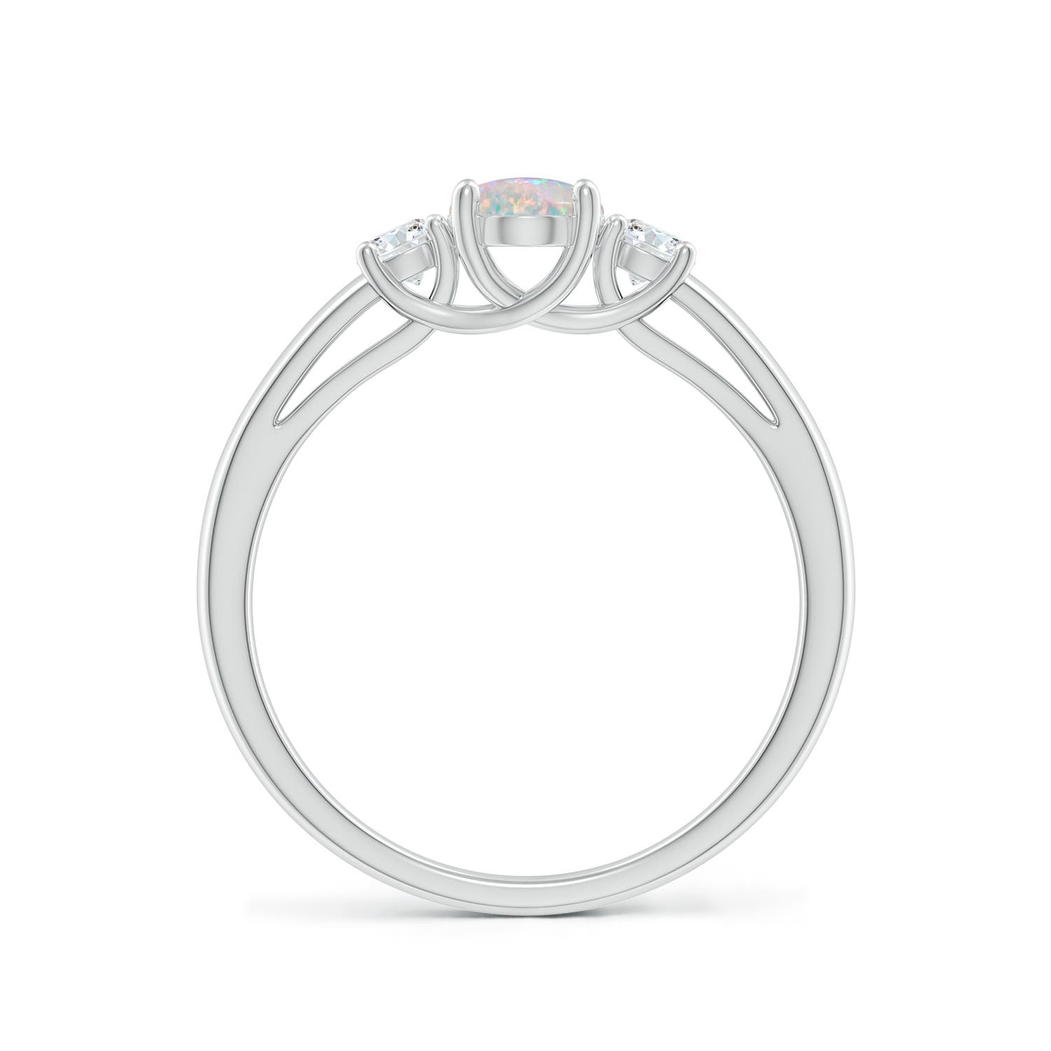 AAAA - Opal / 0.66 CT / 14 KT White Gold