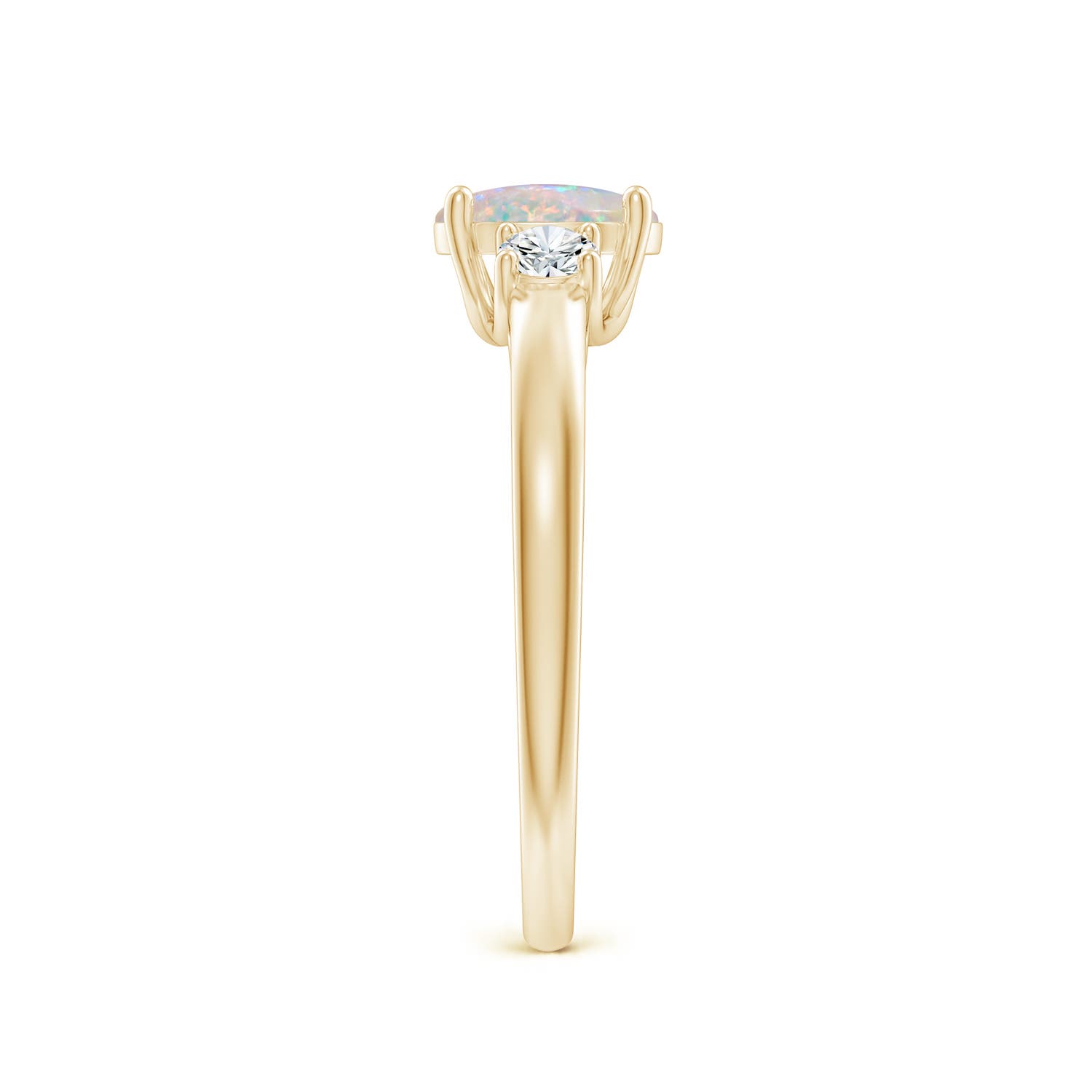 AAAA - Opal / 0.66 CT / 14 KT Yellow Gold