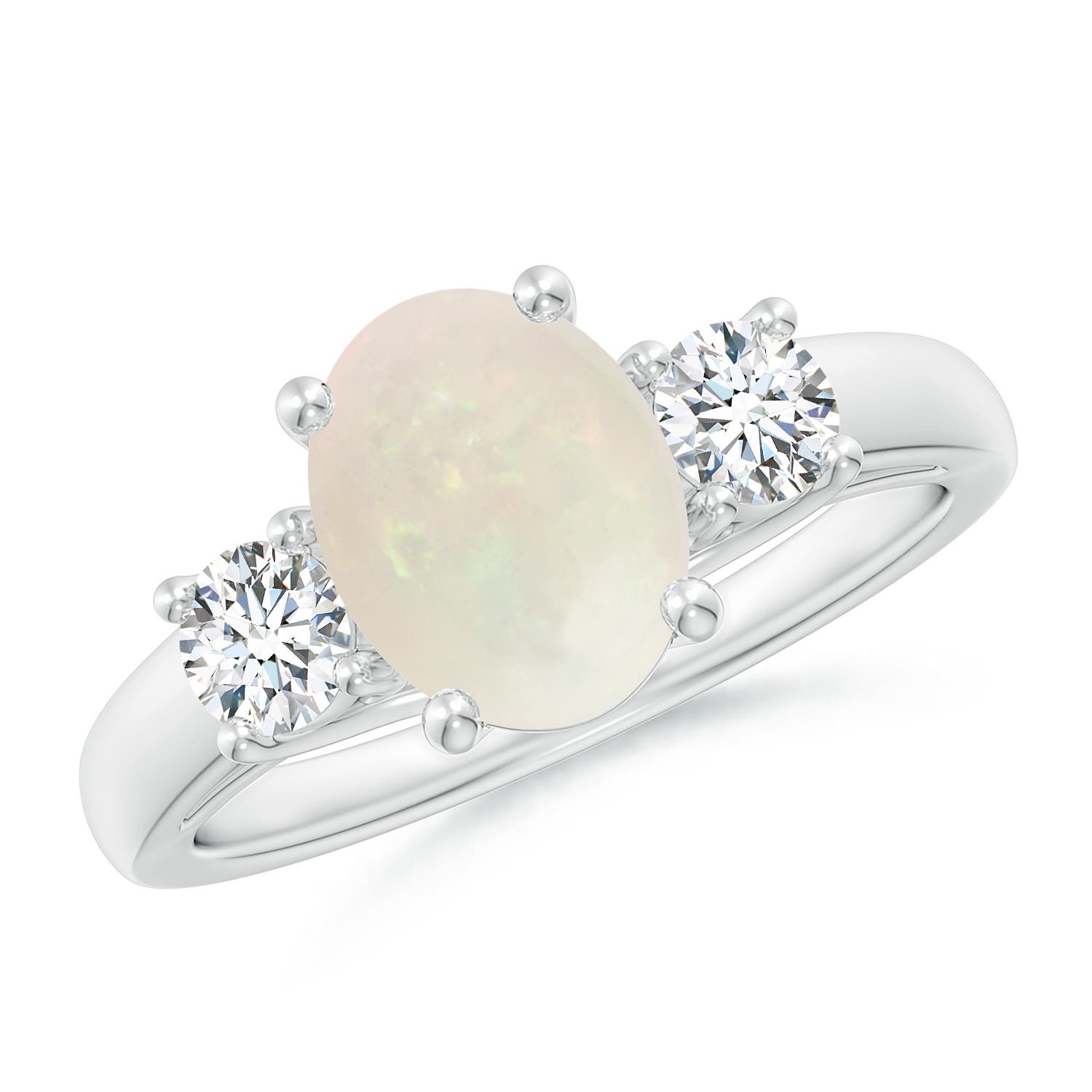 A - Opal / 1.5 CT / 14 KT White Gold