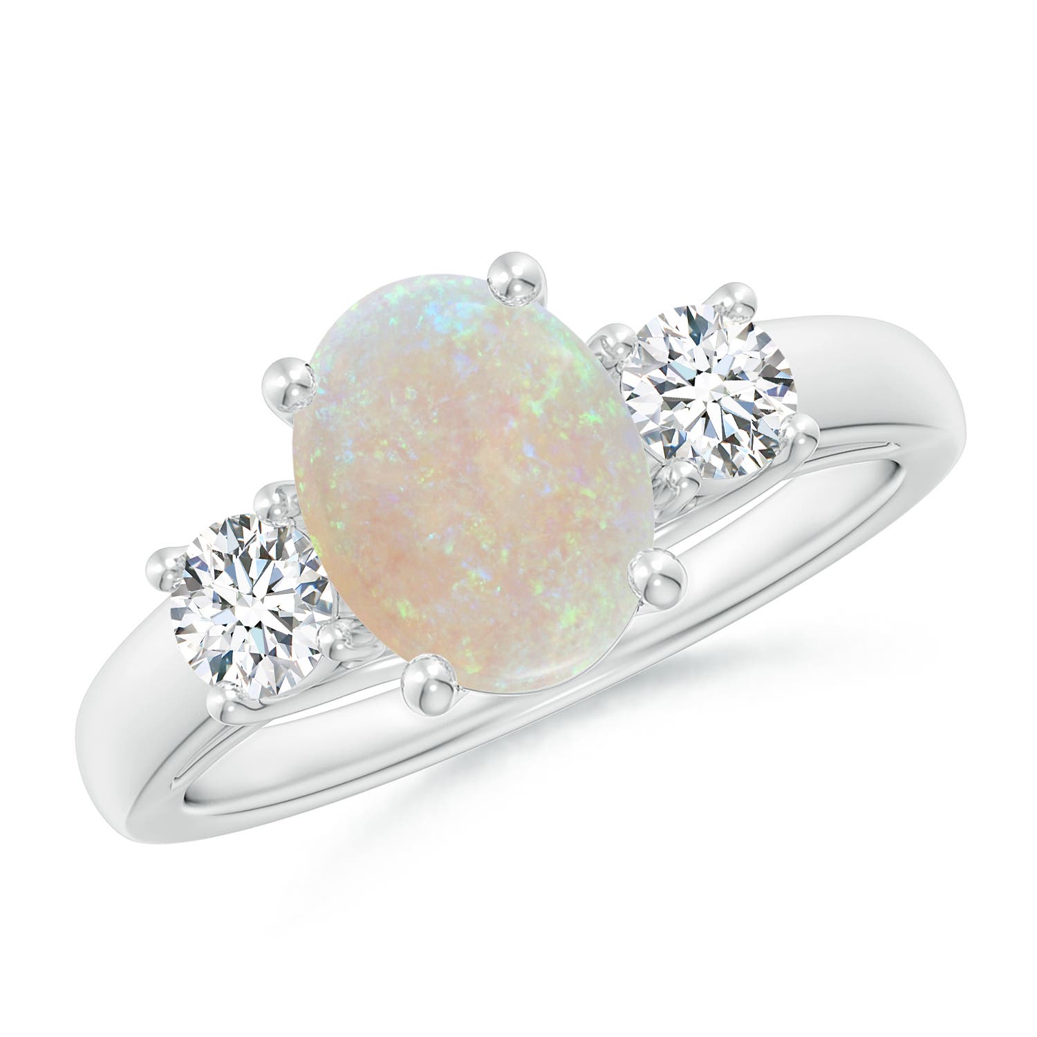 AA - Opal / 1.5 CT / 14 KT White Gold