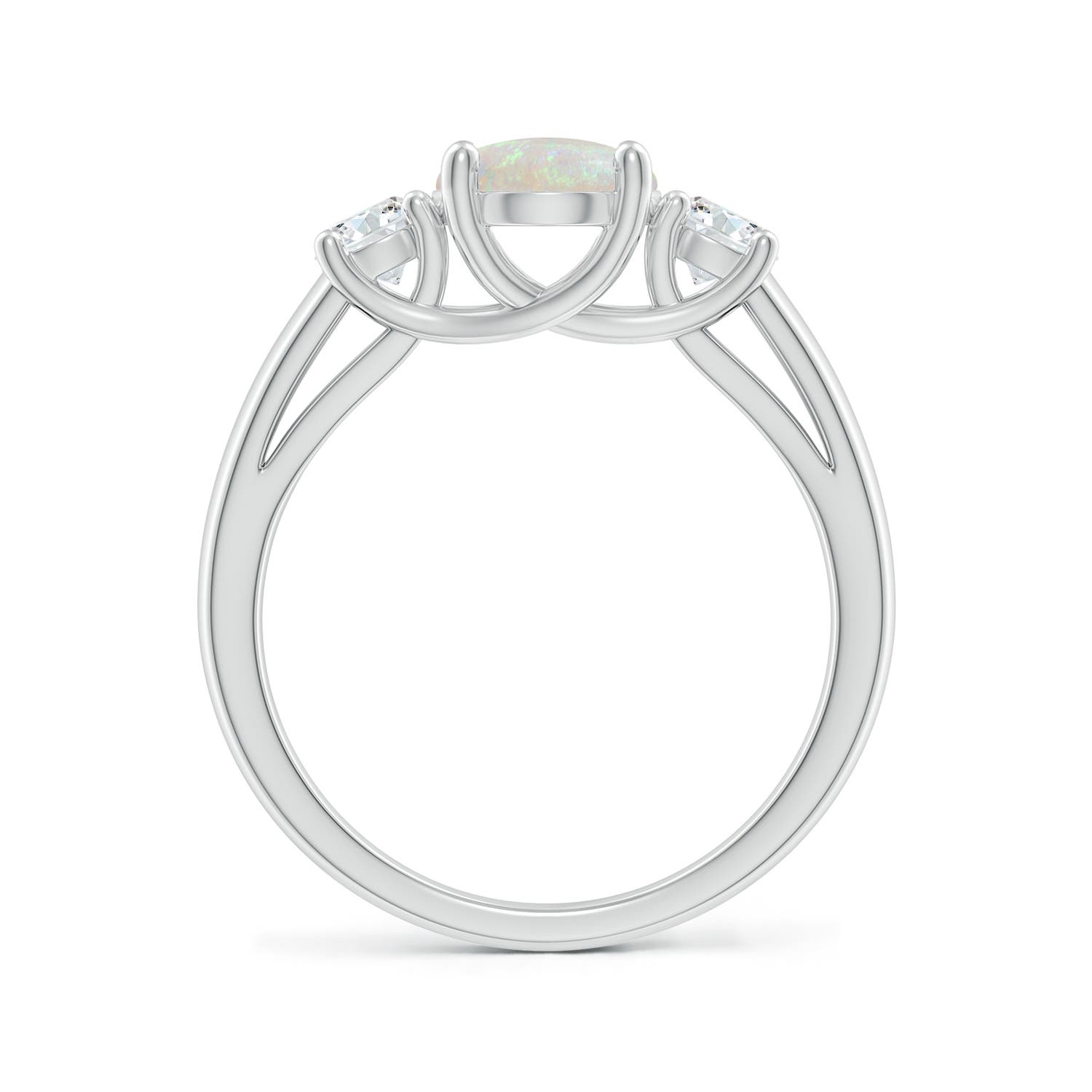 AA - Opal / 1.5 CT / 14 KT White Gold