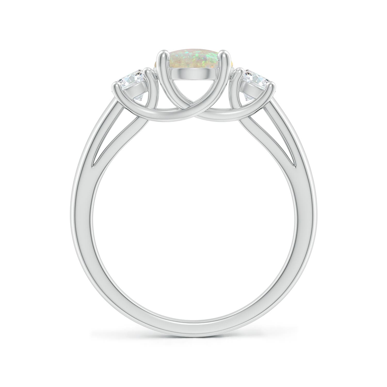 AAA - Opal / 1.5 CT / 14 KT White Gold