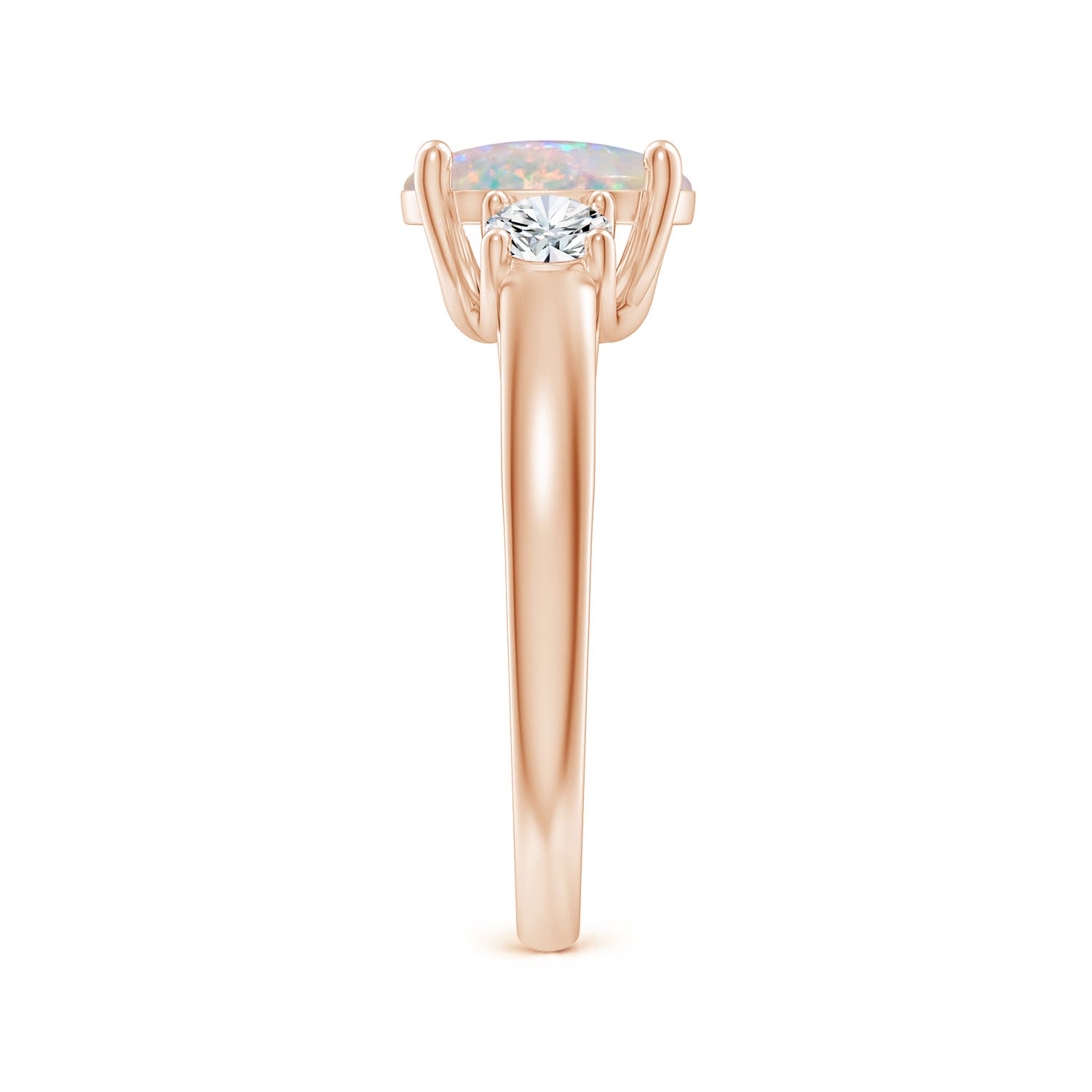 AAAA - Opal / 1.5 CT / 14 KT Rose Gold