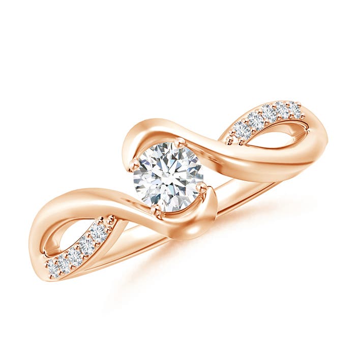 G, VS2 / 0.33 CT / 14 KT Rose Gold