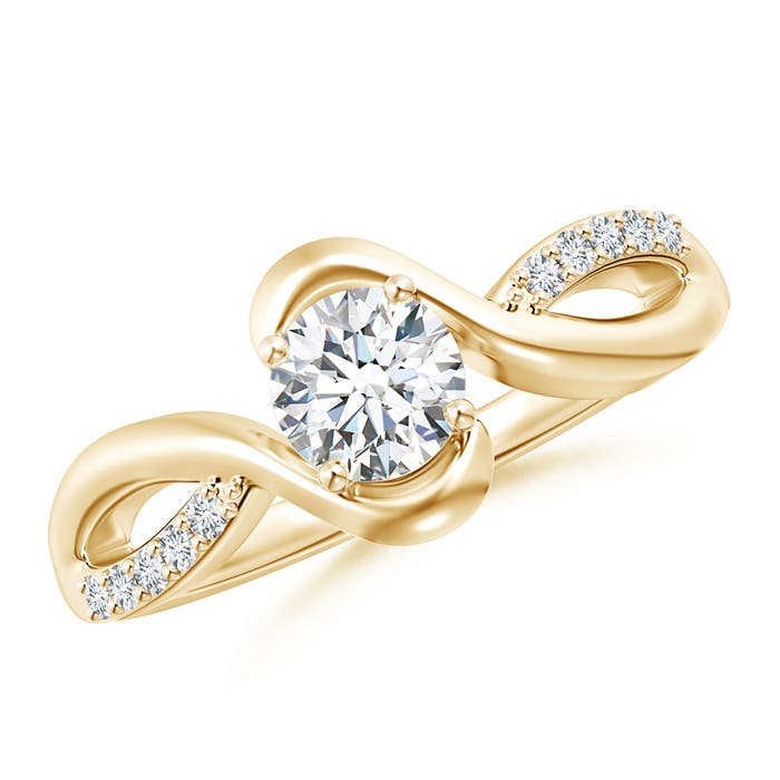 F-G, VS / 0.65 CT / 14 KT Yellow Gold