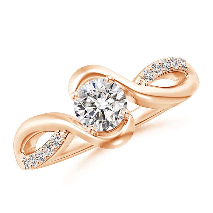 I-J, I1-I2 / 0.65 CT / 14 KT Rose Gold