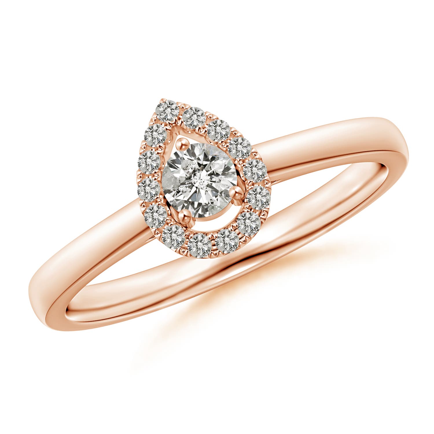 K, I3 / 0.24 CT / 14 KT Rose Gold