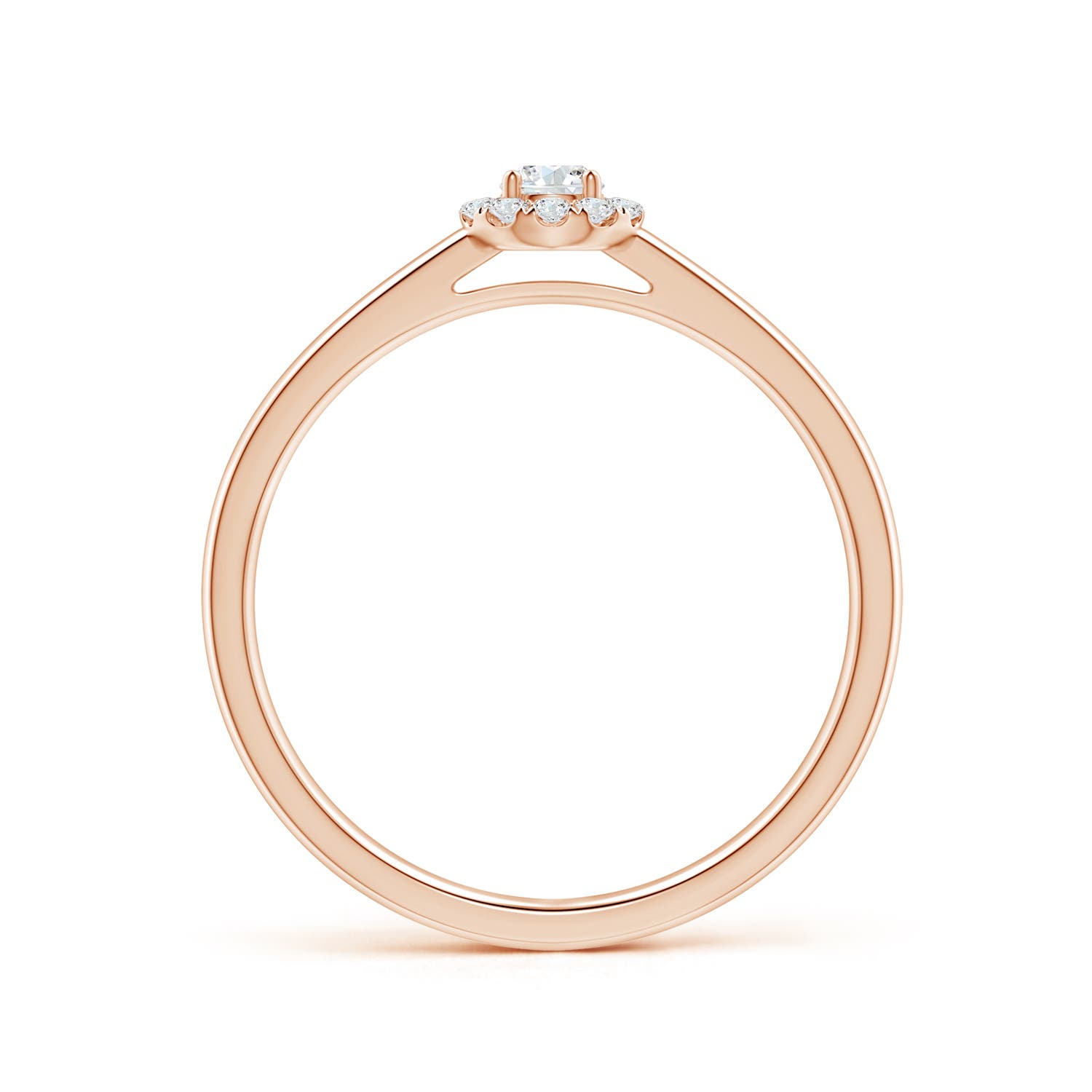 G, VS2 / 0.18 CT / 14 KT Rose Gold