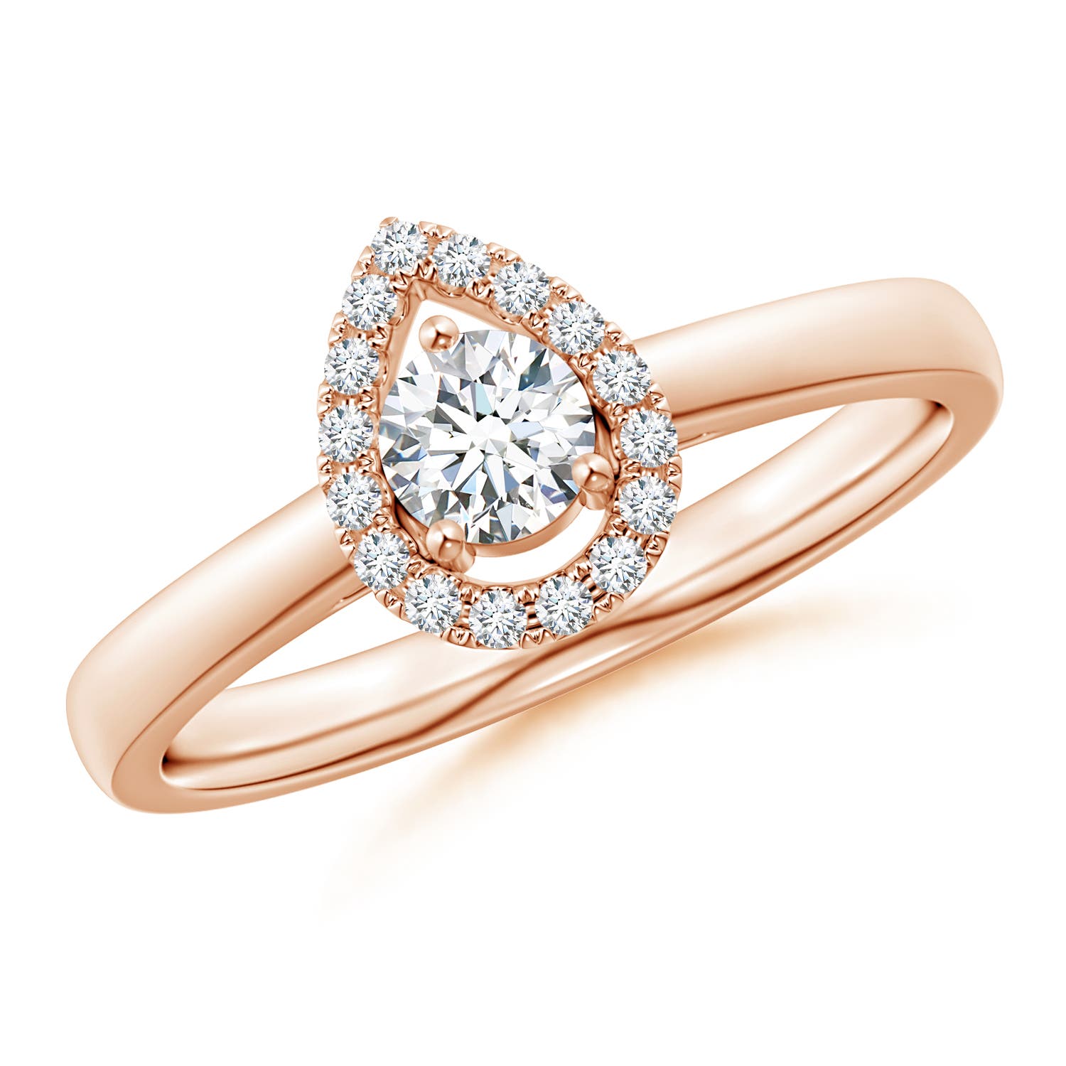 G, VS2 / 0.35 CT / 14 KT Rose Gold