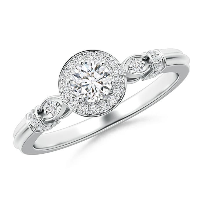 H, SI2 / 0.41 CT / 14 KT White Gold