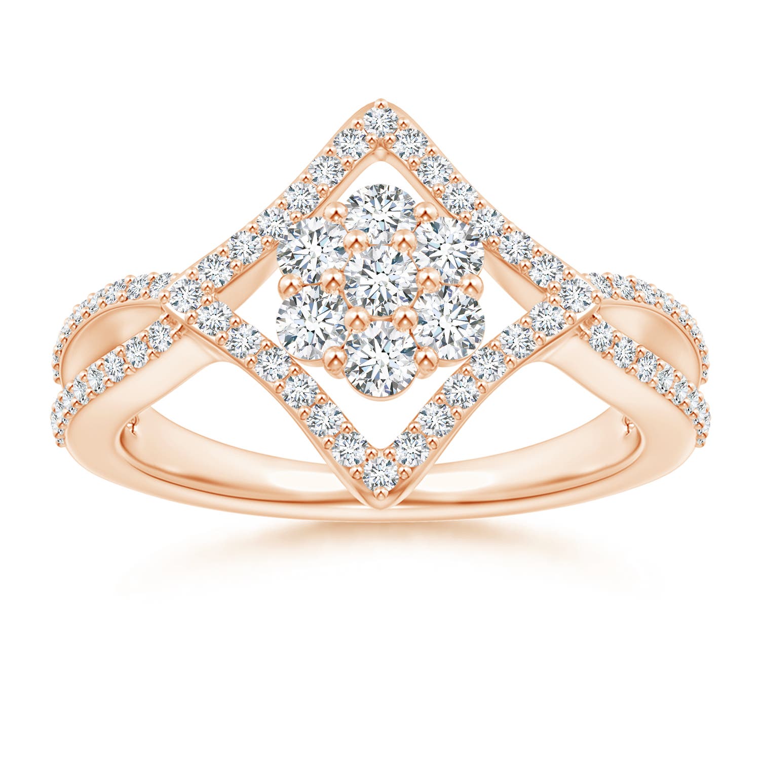 G, VS2 / 0.68 CT / 14 KT Rose Gold