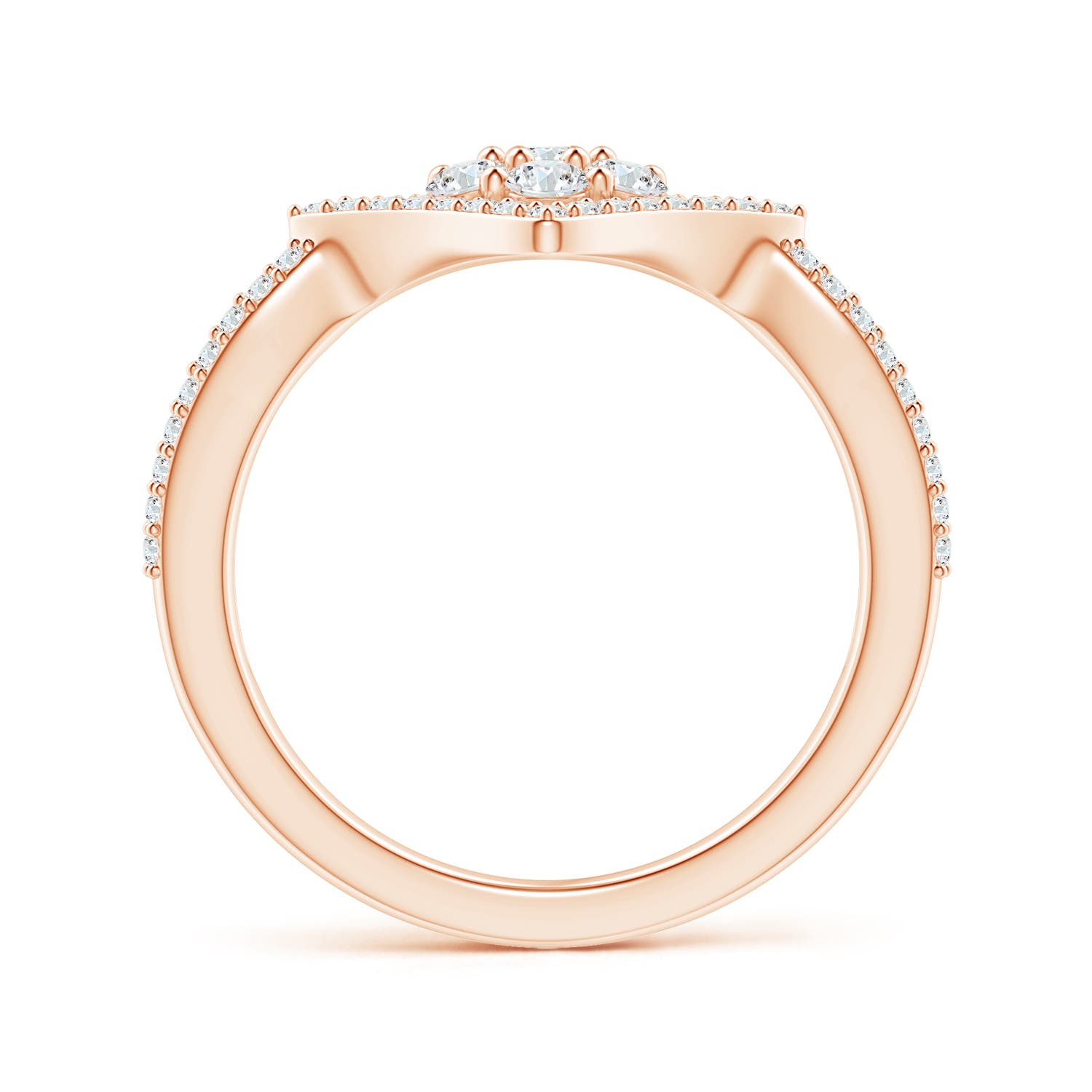 G, VS2 / 0.68 CT / 14 KT Rose Gold