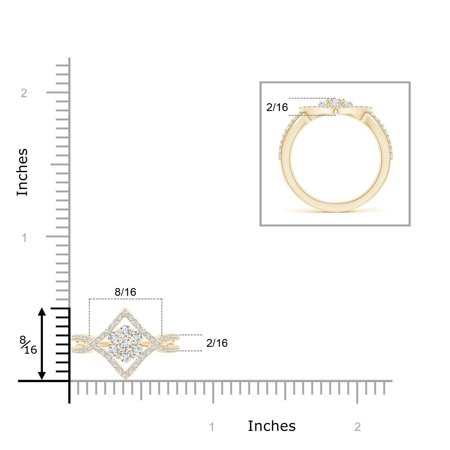 G, VS2 / 0.68 CT / 14 KT Yellow Gold