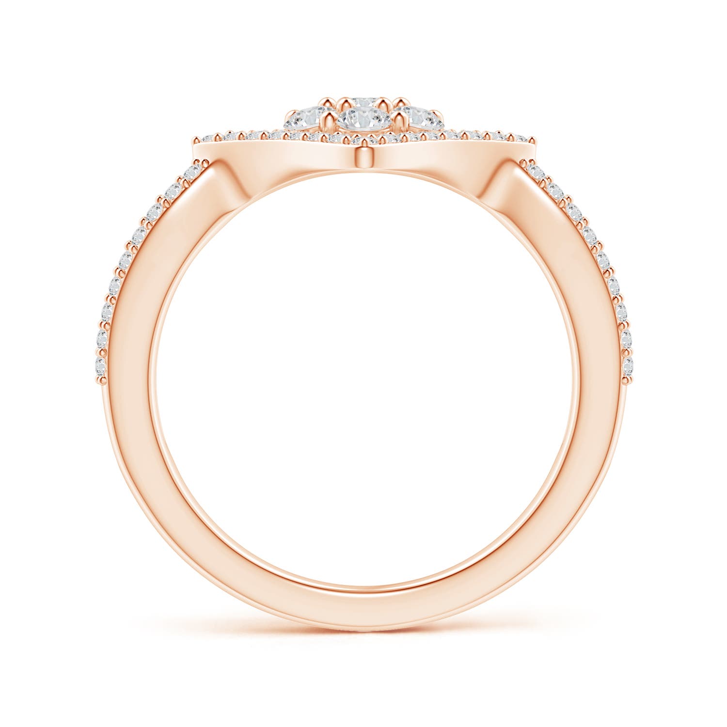 H, SI2 / 0.68 CT / 14 KT Rose Gold