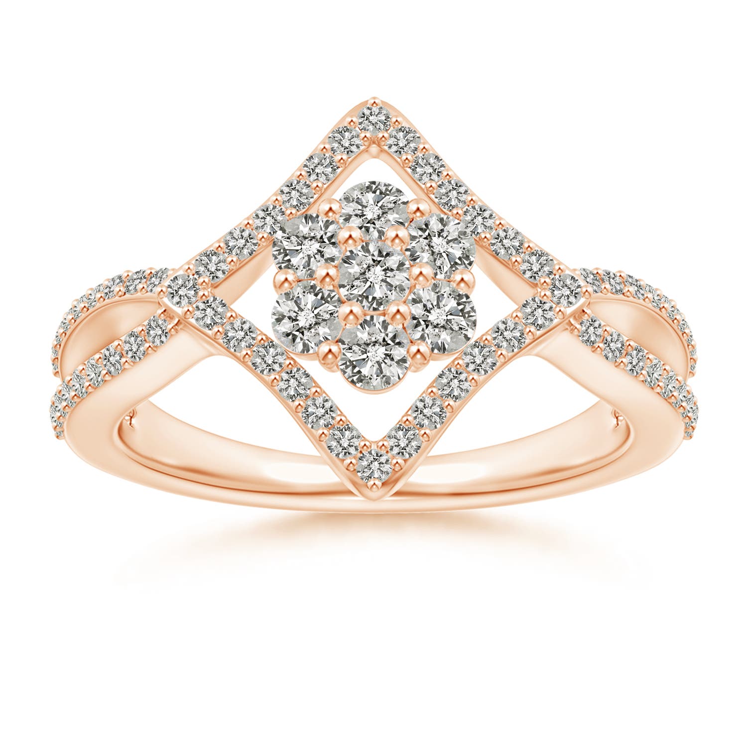 K, I3 / 0.68 CT / 14 KT Rose Gold