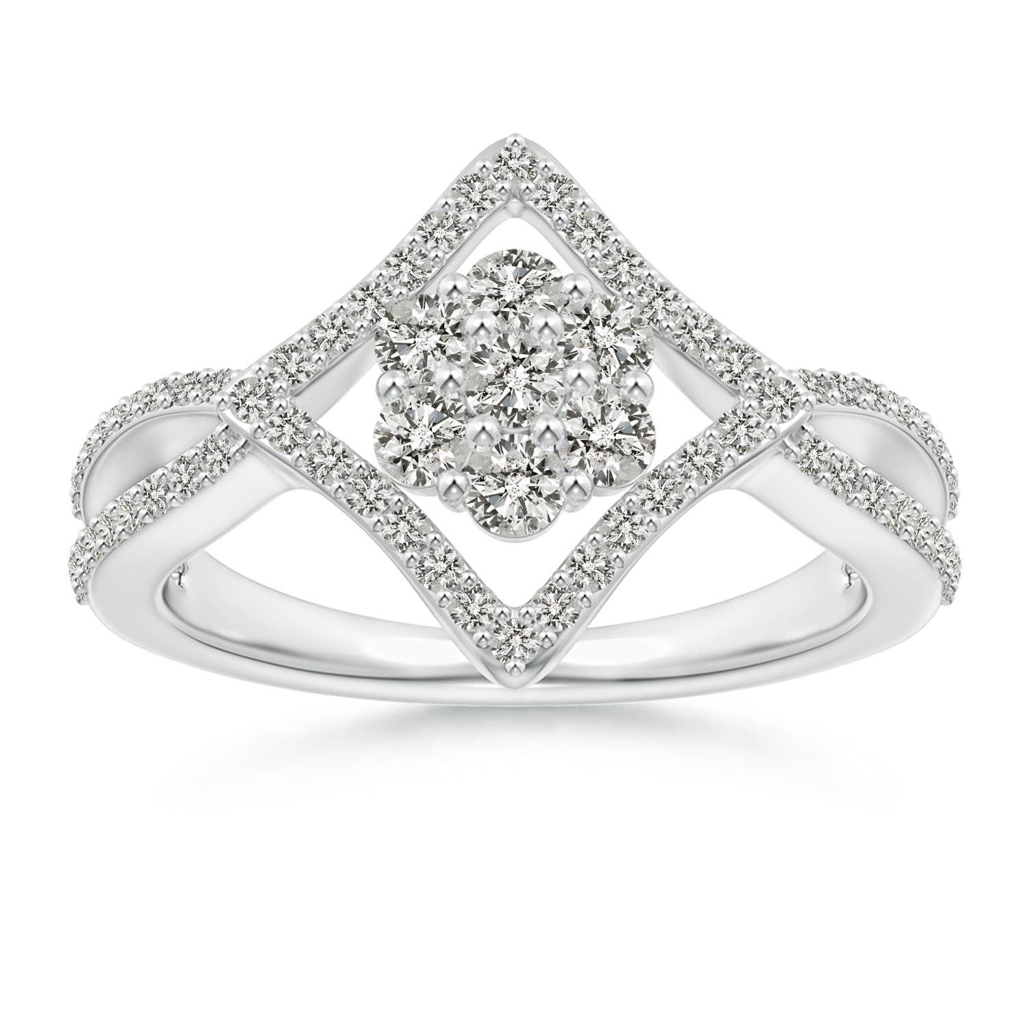 K, I3 / 0.68 CT / 14 KT White Gold