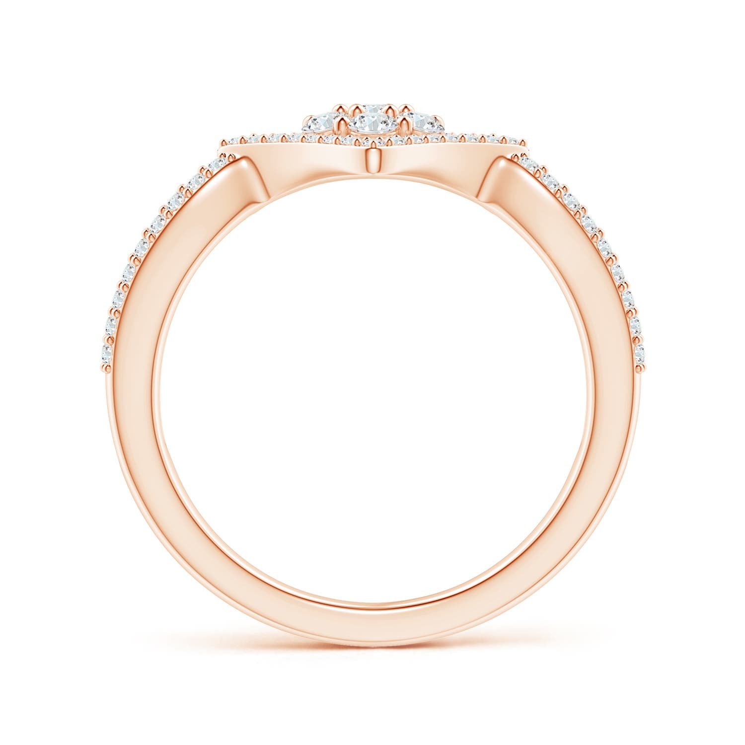 G, VS2 / 0.57 CT / 14 KT Rose Gold