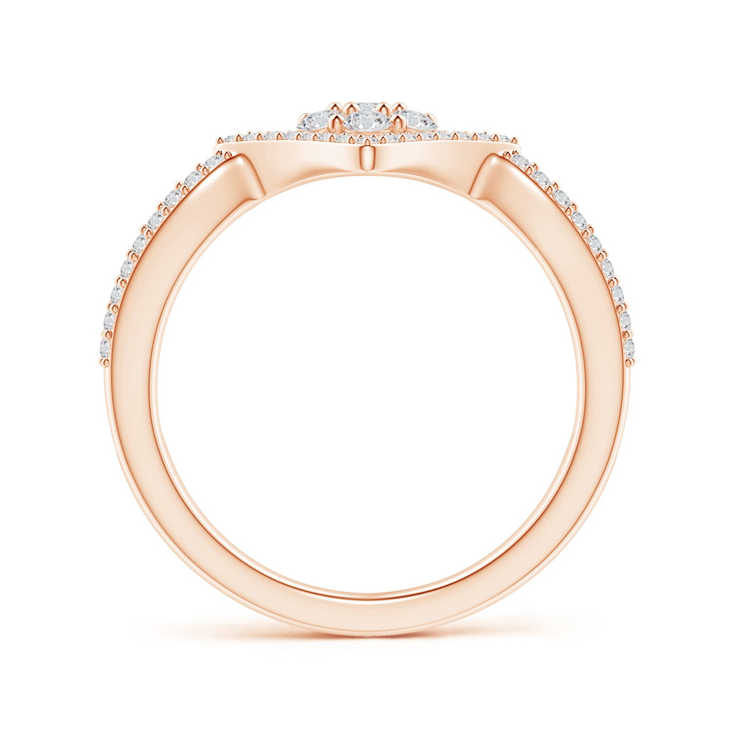 H, SI2 / 0.57 CT / 14 KT Rose Gold