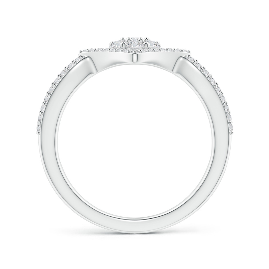 2mm HSI2 Round Diamond Clustre Ring with Diamond Accents in White Gold product image