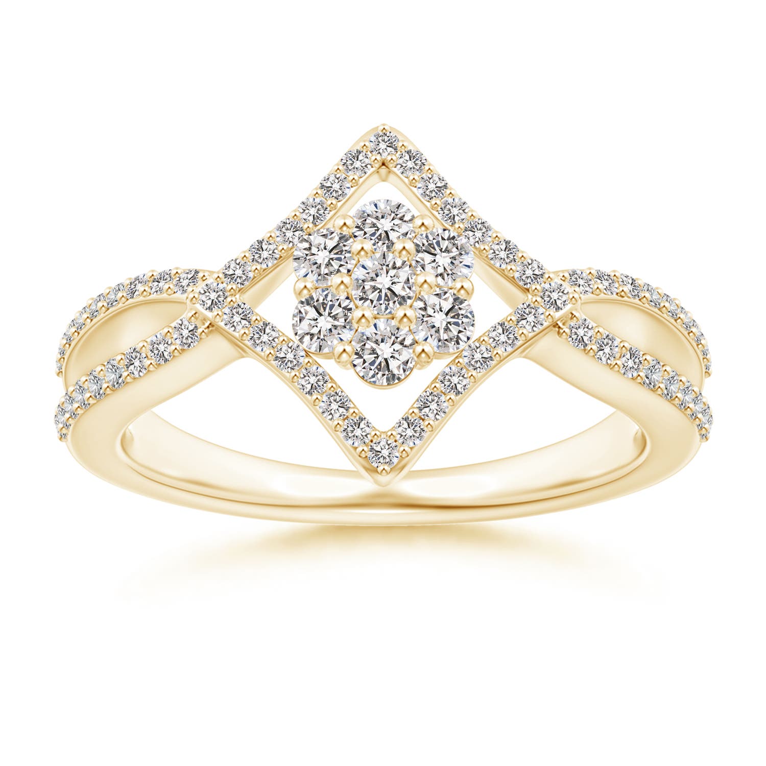 I-J, I1-I2 / 0.57 CT / 14 KT Yellow Gold