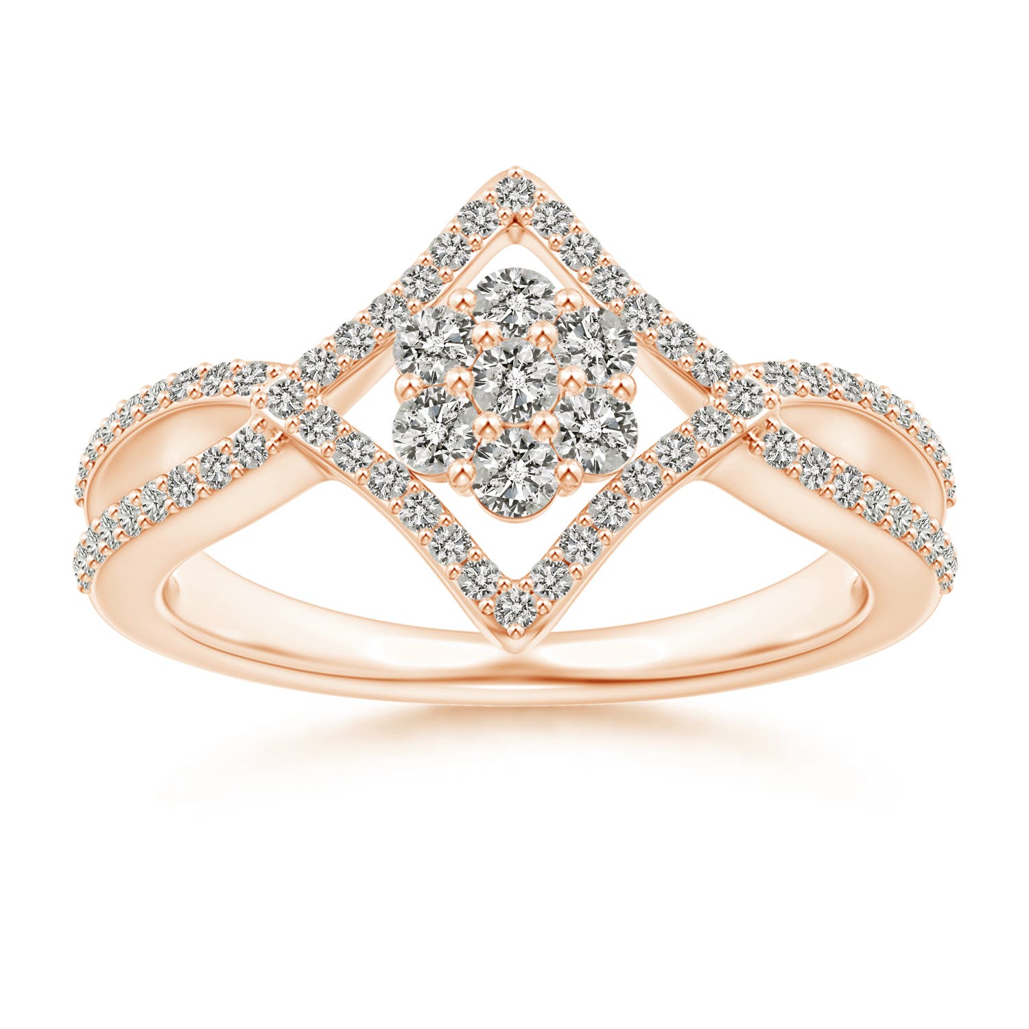 K, I3 / 0.57 CT / 14 KT Rose Gold