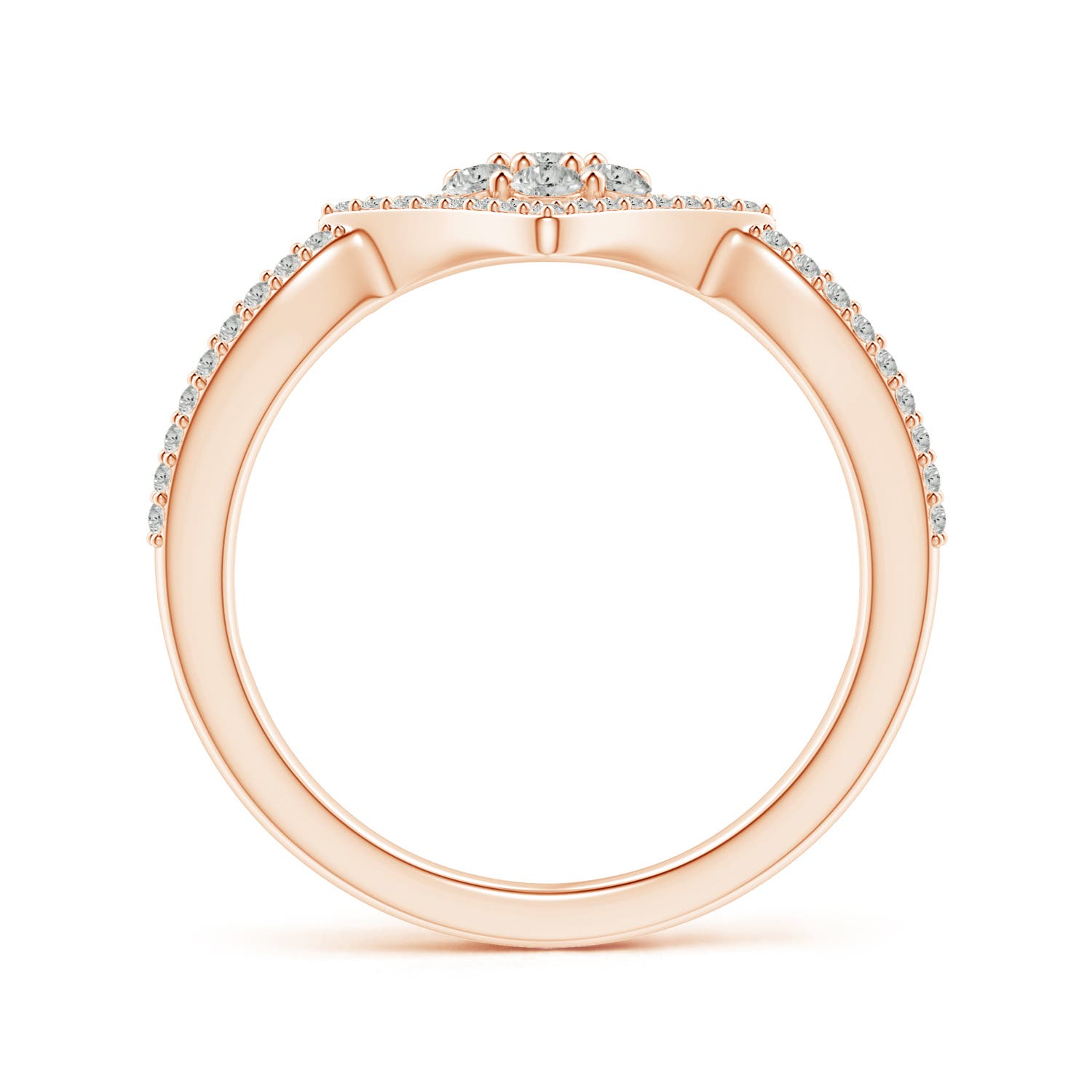 K, I3 / 0.57 CT / 14 KT Rose Gold