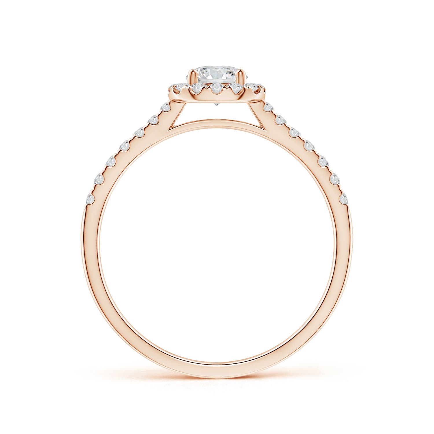 H, SI2 / 0.52 CT / 14 KT Rose Gold