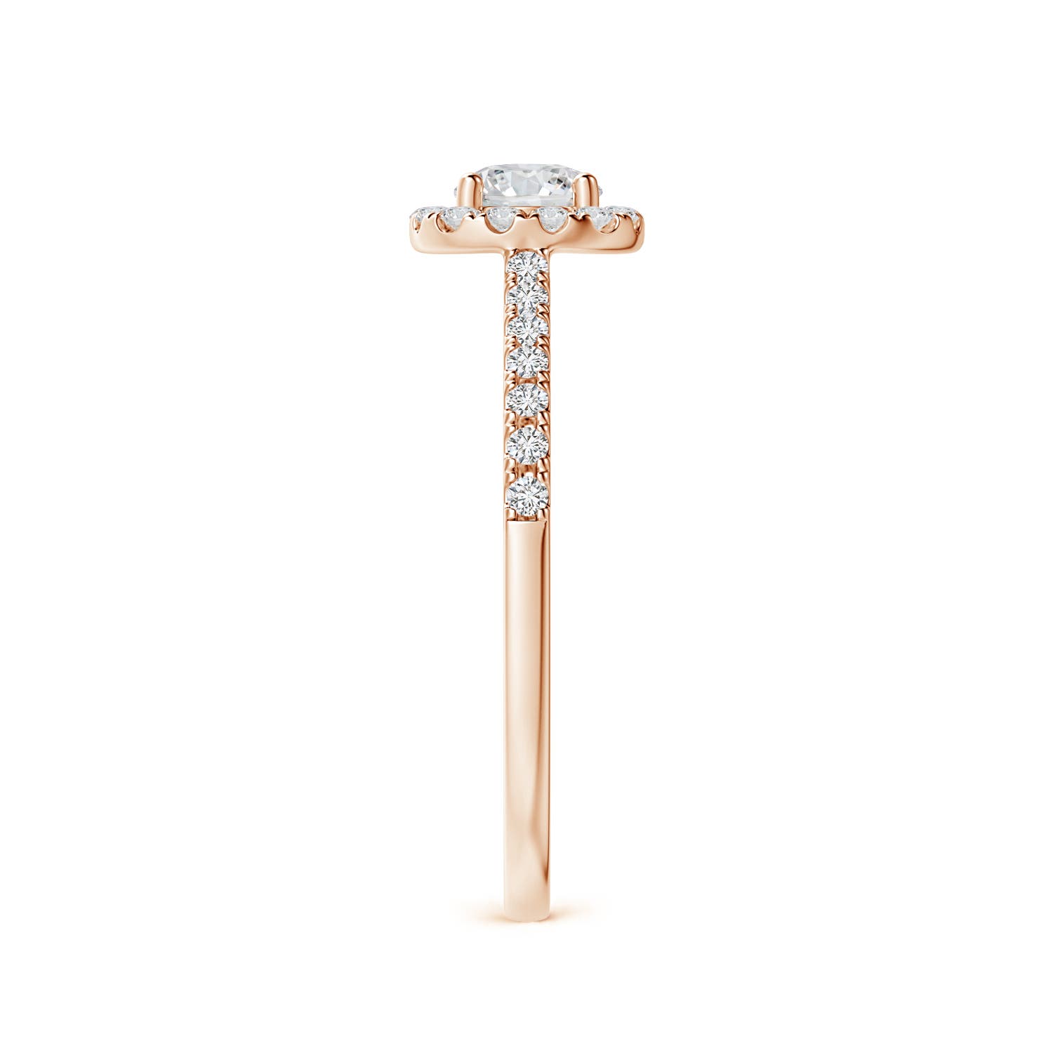 H, SI2 / 0.52 CT / 14 KT Rose Gold