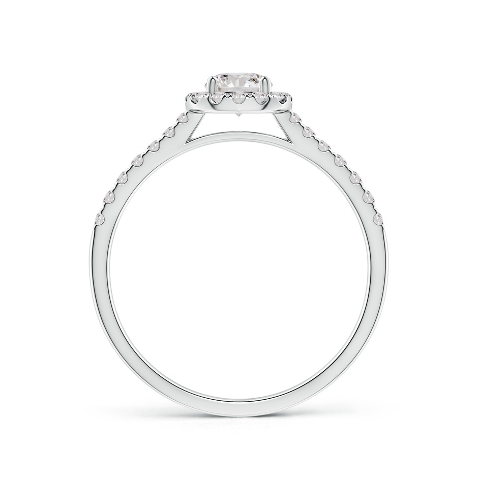 4.5mm IJI1I2 Round Diamond Halo Ring with Accents in White Gold side-1