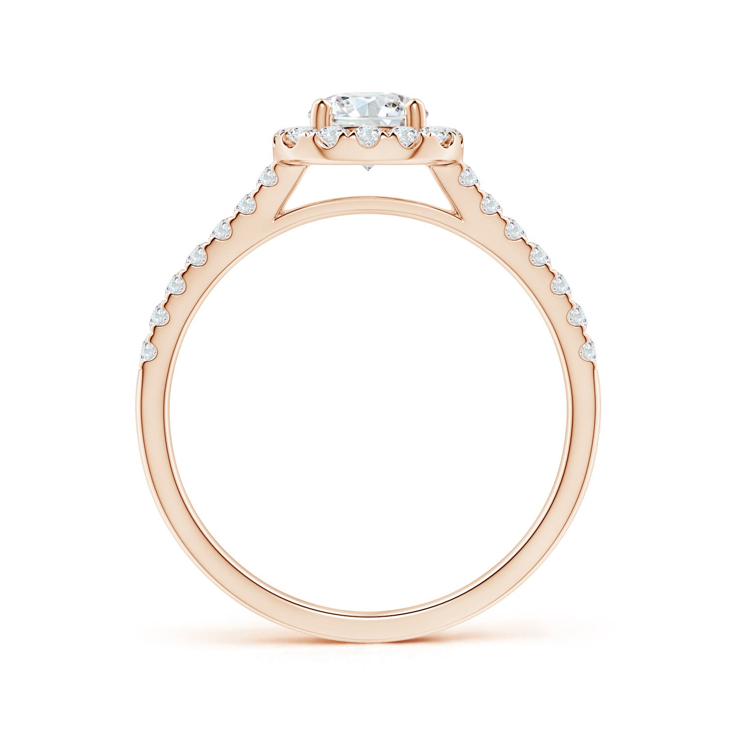 F-G, VS / 0.89 CT / 14 KT Rose Gold