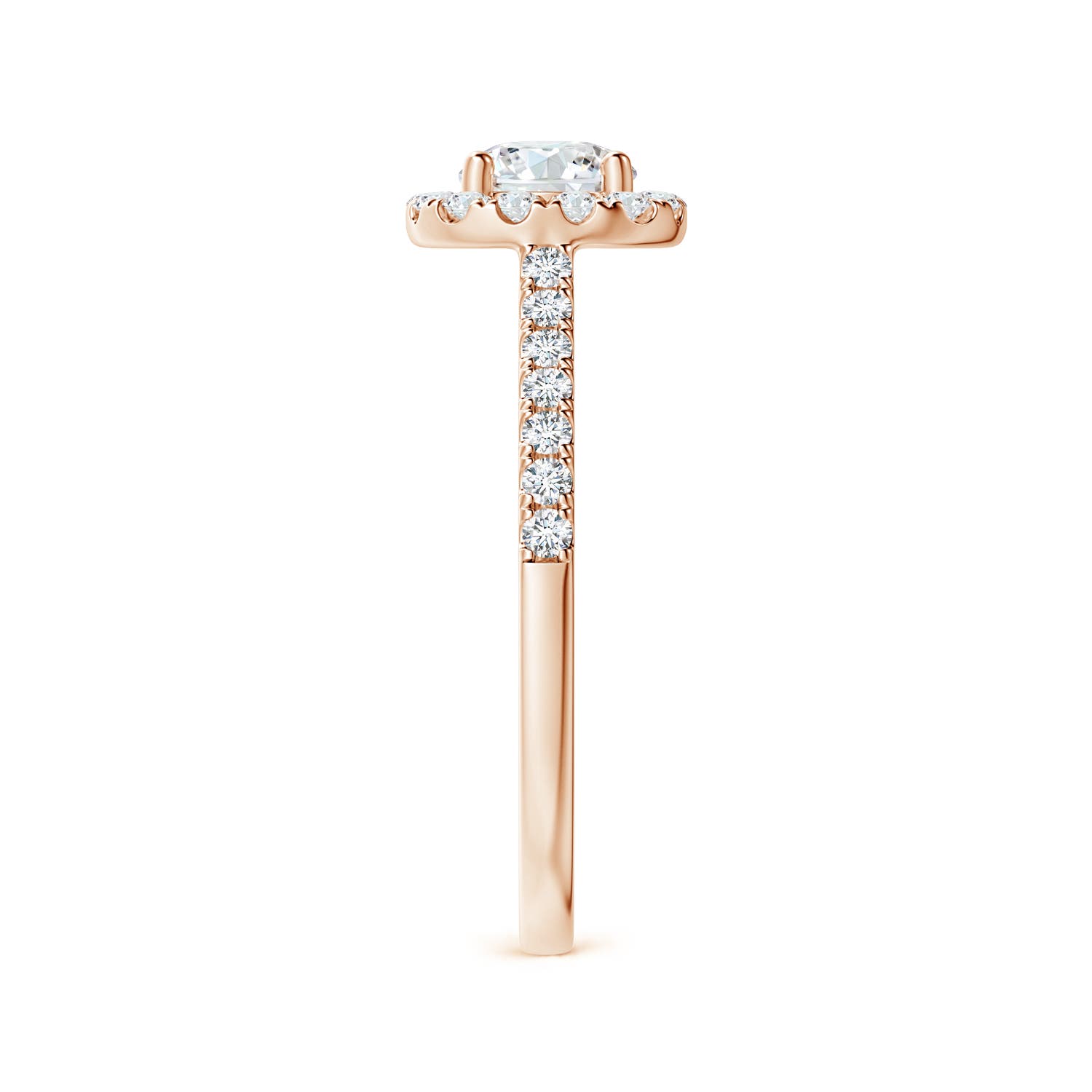 G, VS2 / 0.89 CT / 14 KT Rose Gold