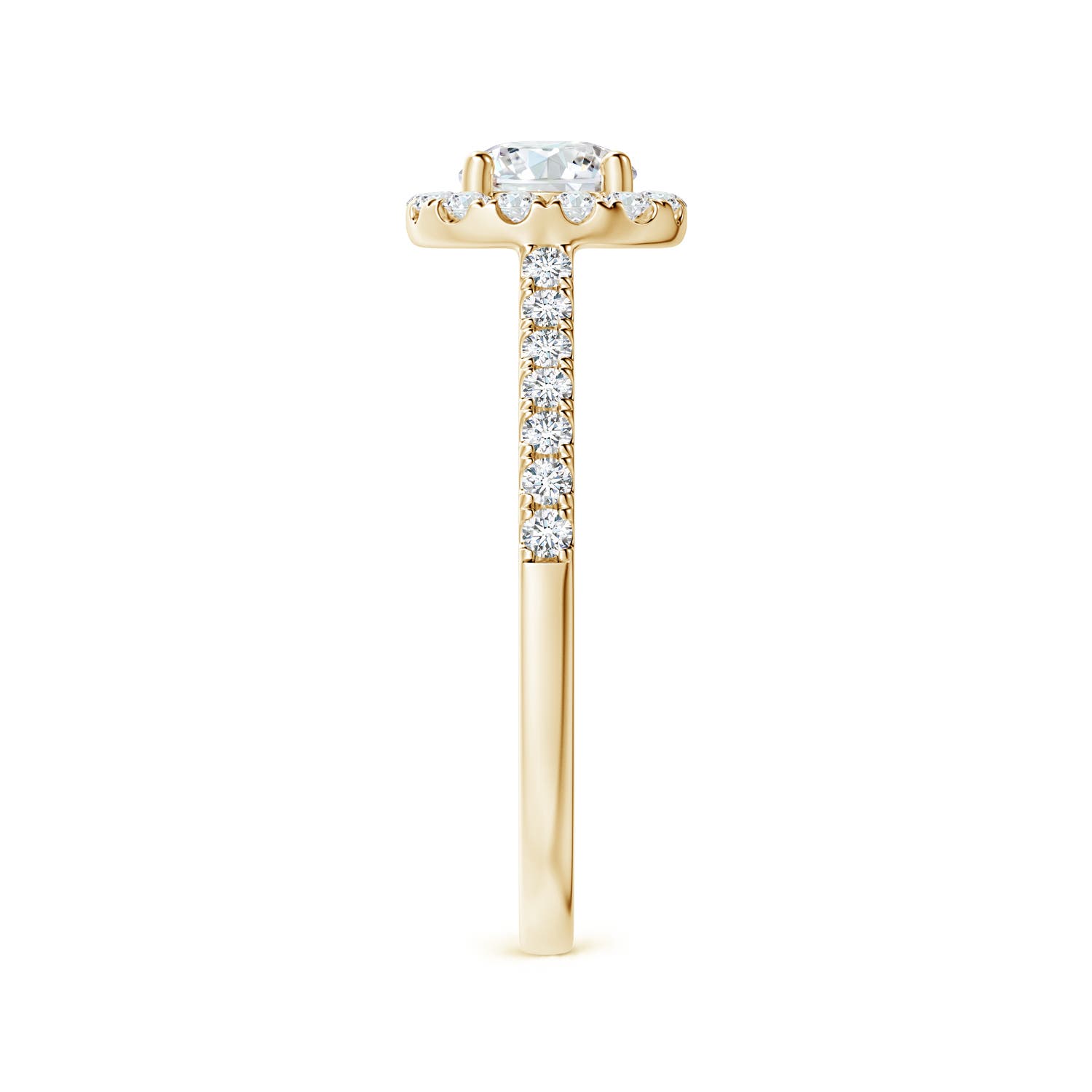 F-G, VS / 0.89 CT / 14 KT Yellow Gold