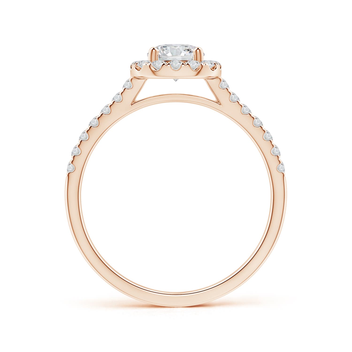 H, SI2 / 0.89 CT / 14 KT Rose Gold