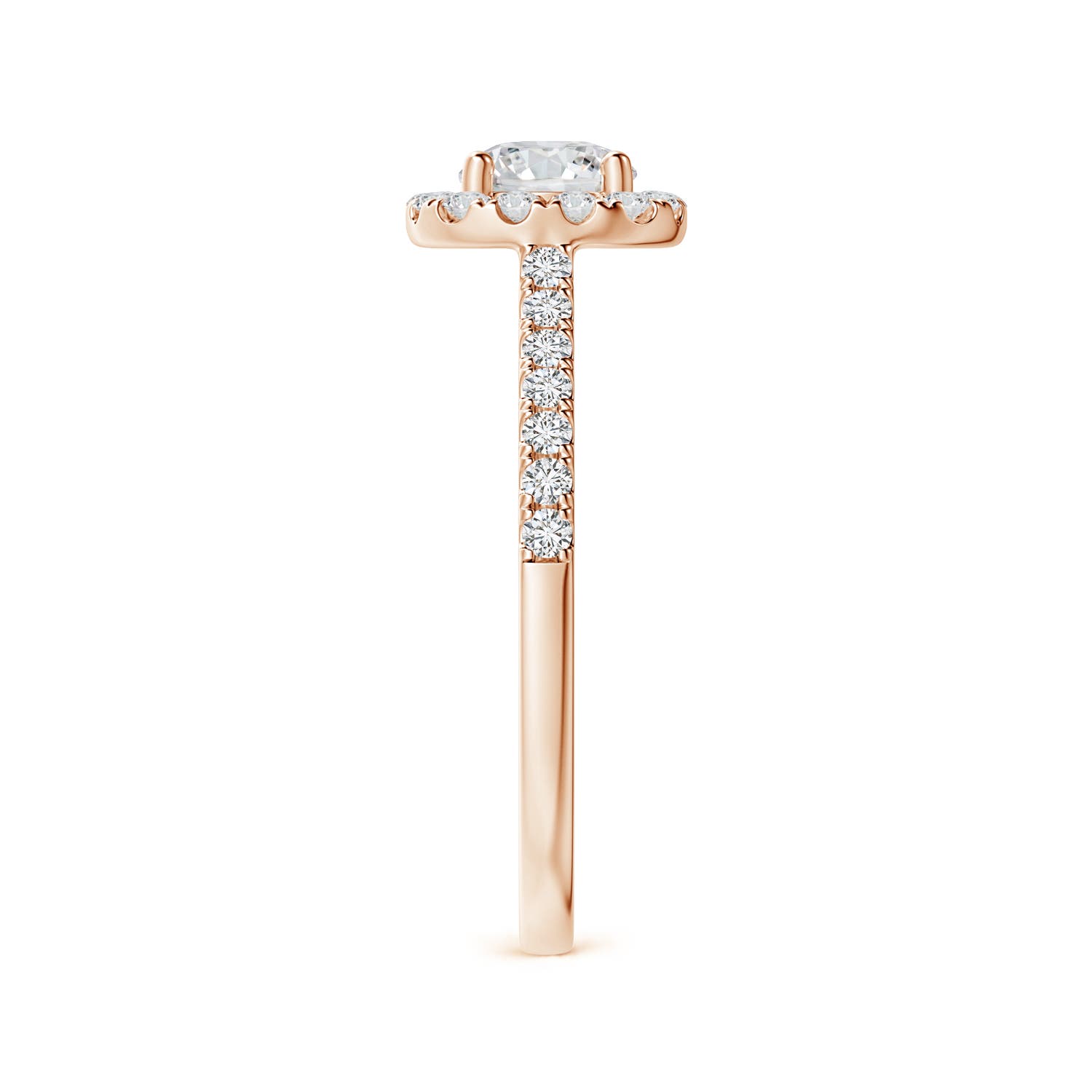 H, SI2 / 0.89 CT / 14 KT Rose Gold