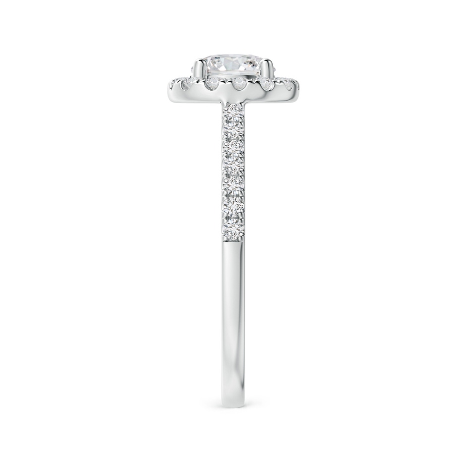 5.8mm HSI2 Round Diamond Halo Ring with Accents in White Gold side-2