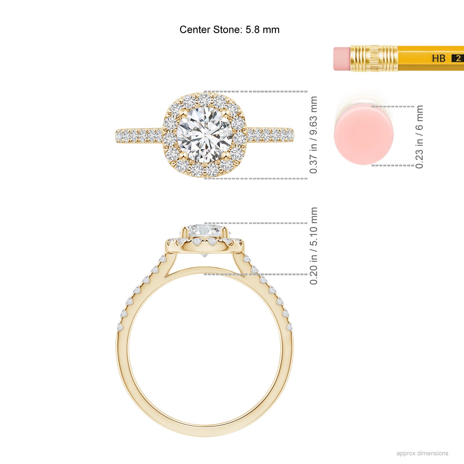 H, SI2 / 1.07 CT / 14 KT Yellow Gold