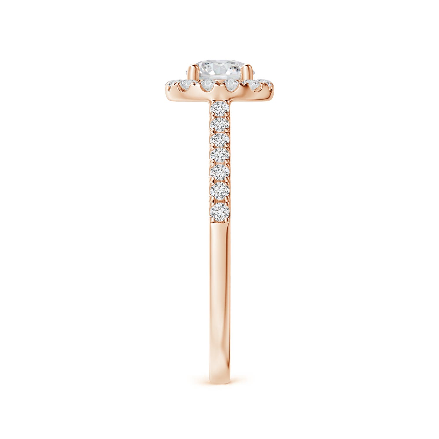 H, SI2 / 0.75 CT / 14 KT Rose Gold