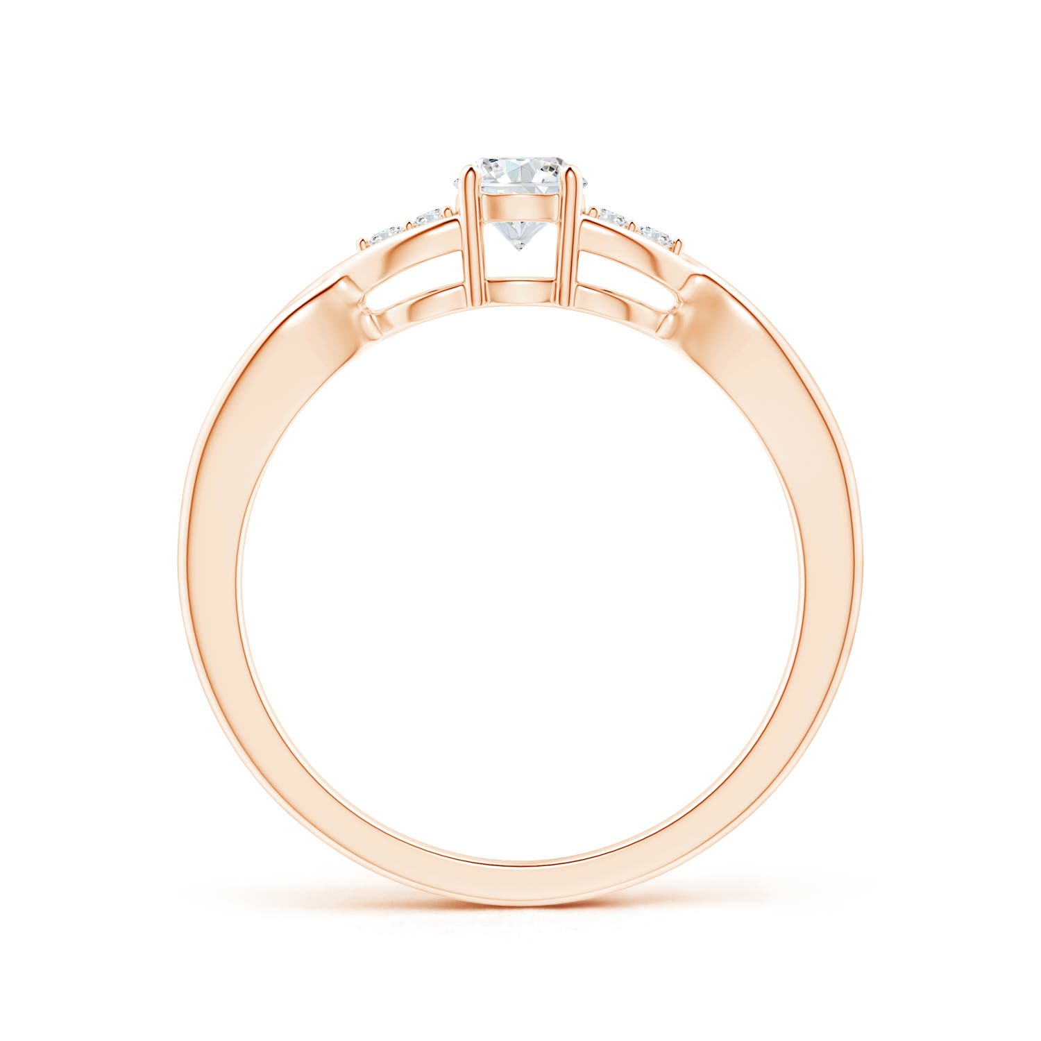 F-G, VS / 0.29 CT / 14 KT Rose Gold