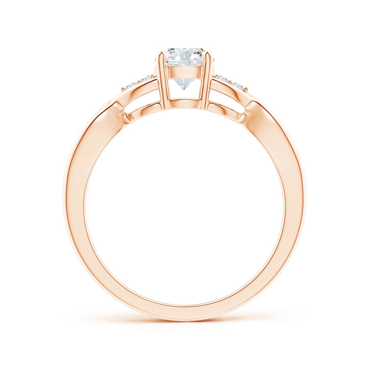 F-G, VS / 0.59 CT / 14 KT Rose Gold