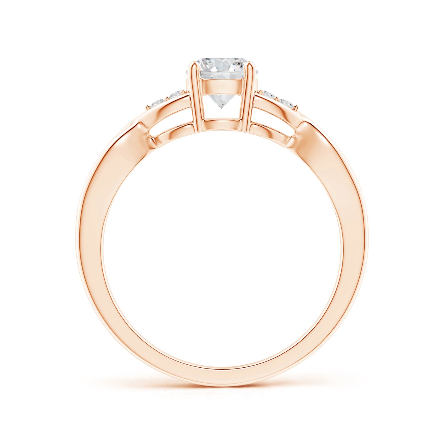 H, SI2 / 0.59 CT / 14 KT Rose Gold