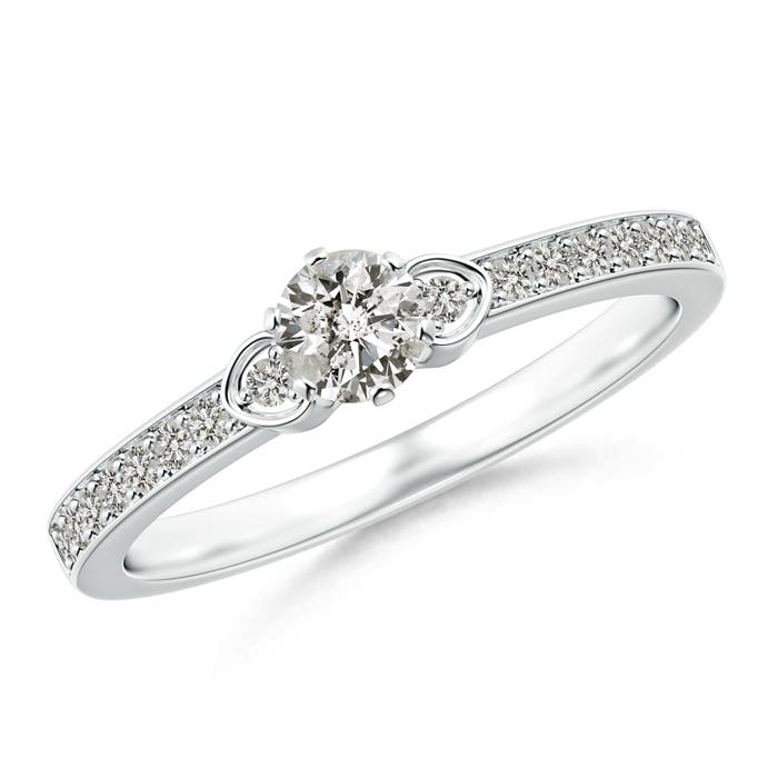 K, I3 / 0.41 CT / 14 KT White Gold