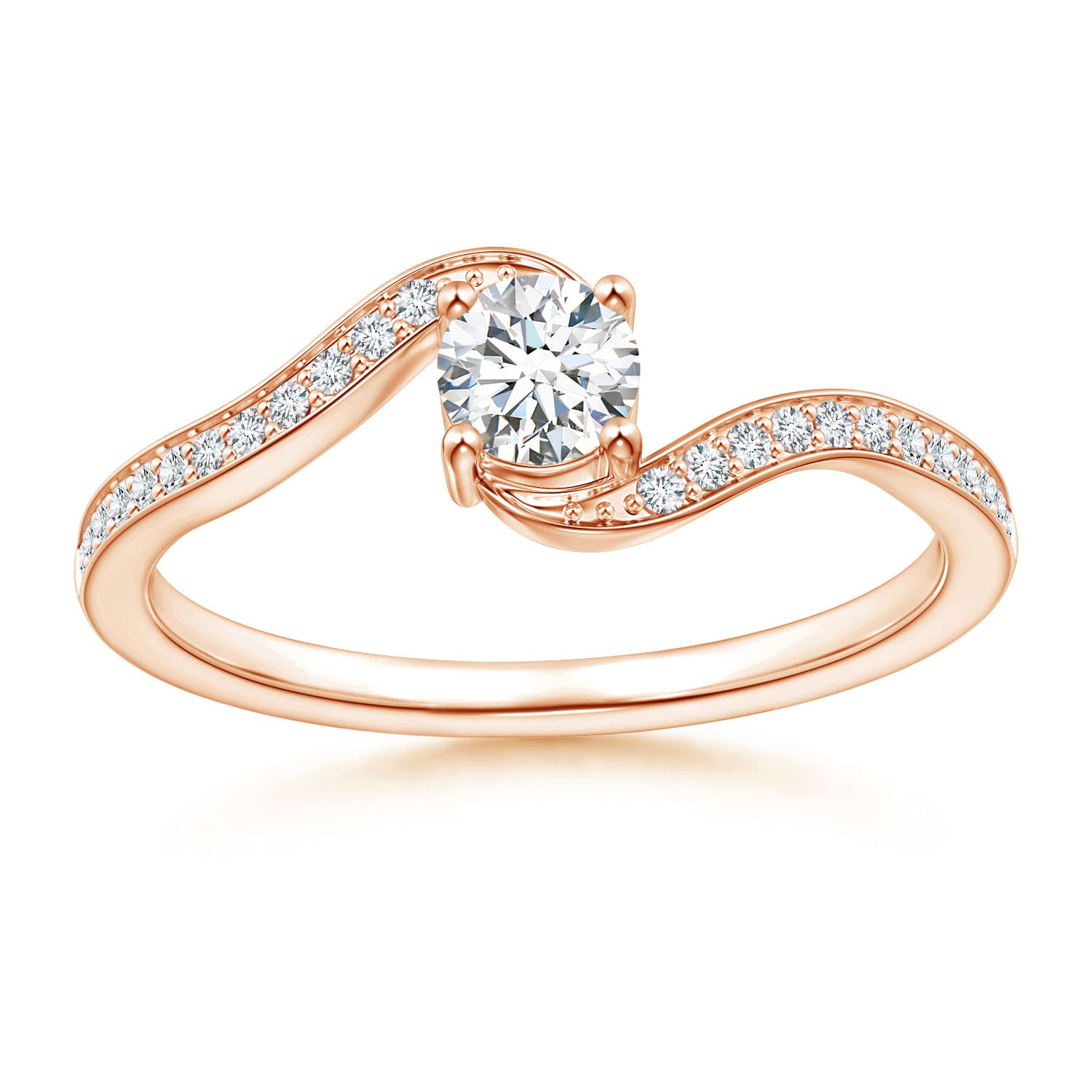 G, VS2 / 0.42 CT / 14 KT Rose Gold