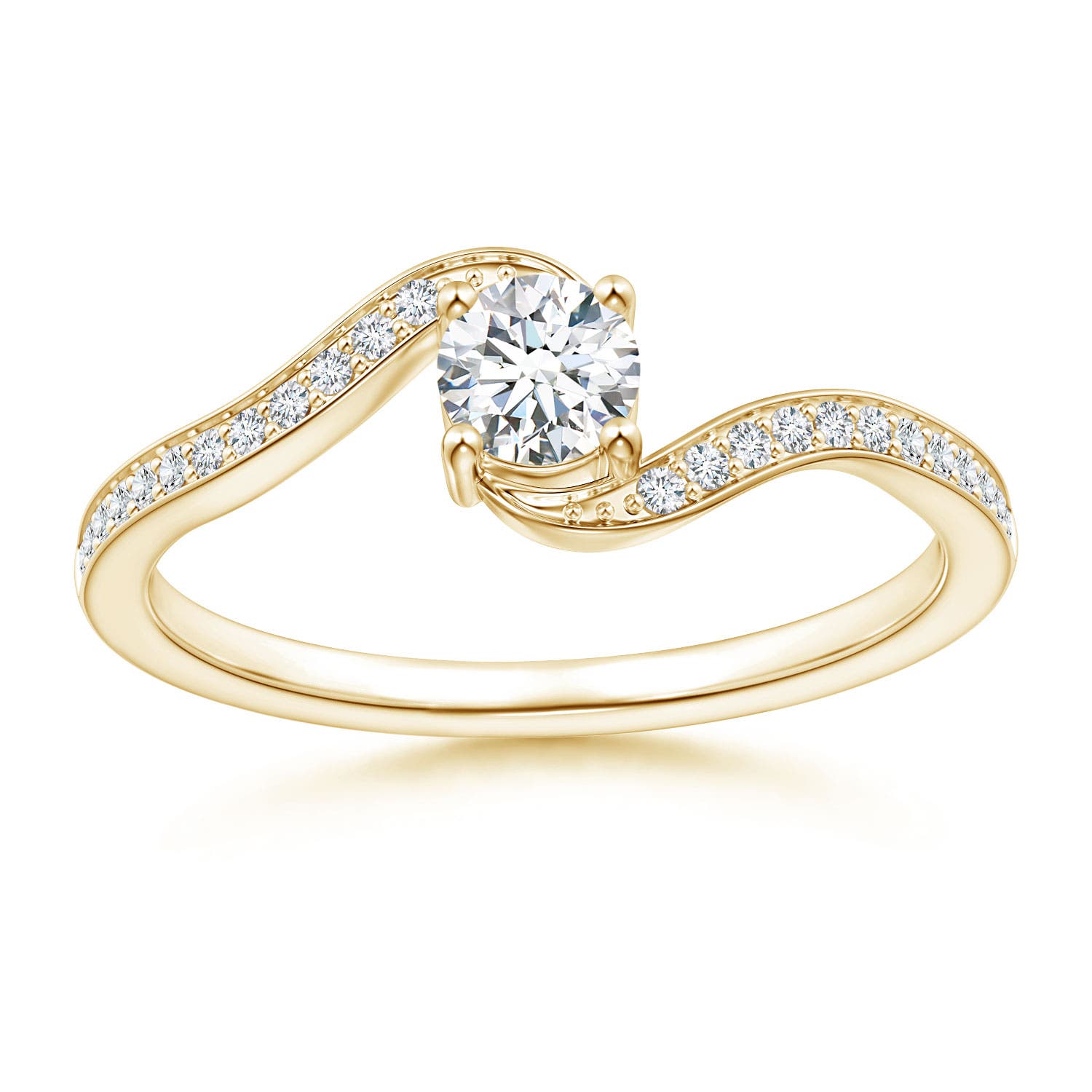 G, VS2 / 0.42 CT / 14 KT Yellow Gold