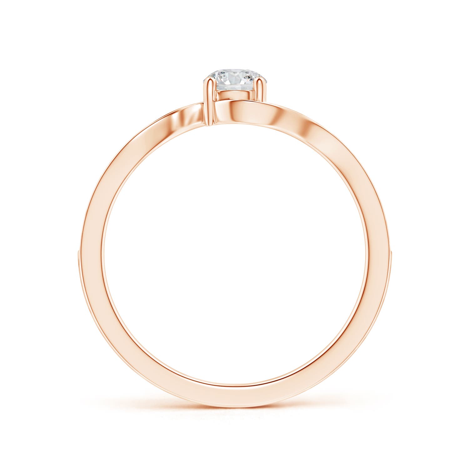 H, SI2 / 0.42 CT / 14 KT Rose Gold