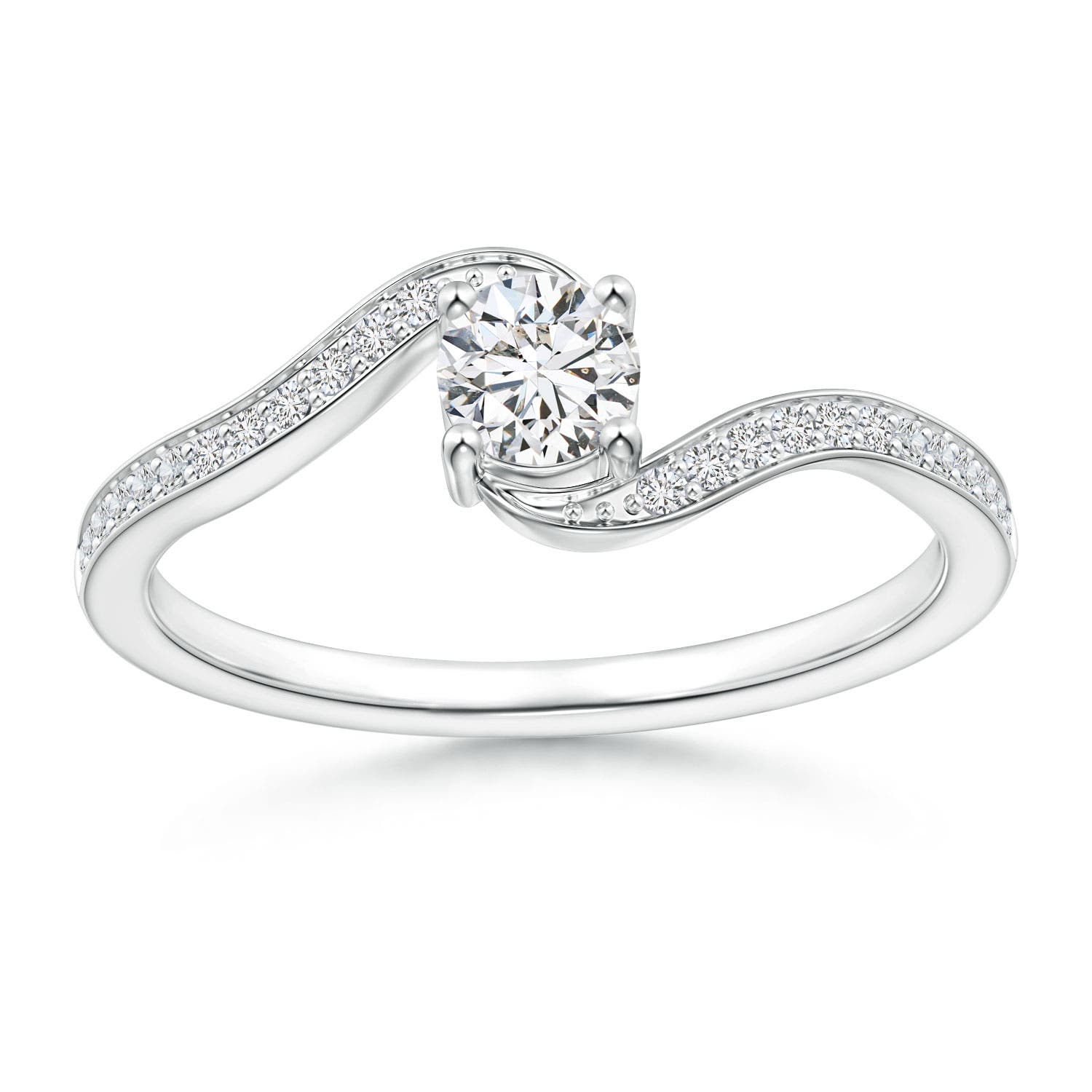 H, SI2 / 0.42 CT / 14 KT White Gold