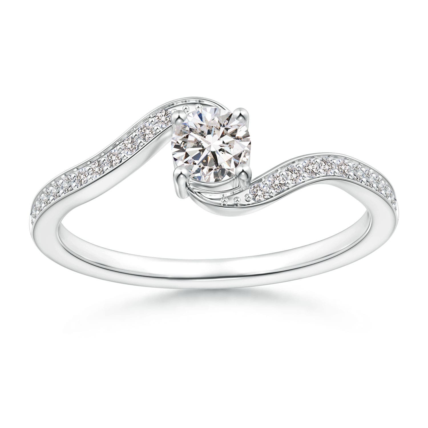 I-J, I1-I2 / 0.42 CT / 14 KT White Gold